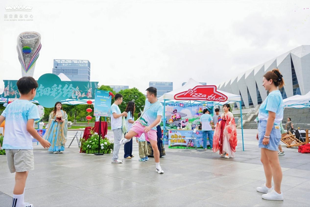 闯关、游园、学文化！西安奥体中心亲子定向赛沉浸式体验唐风乐趣