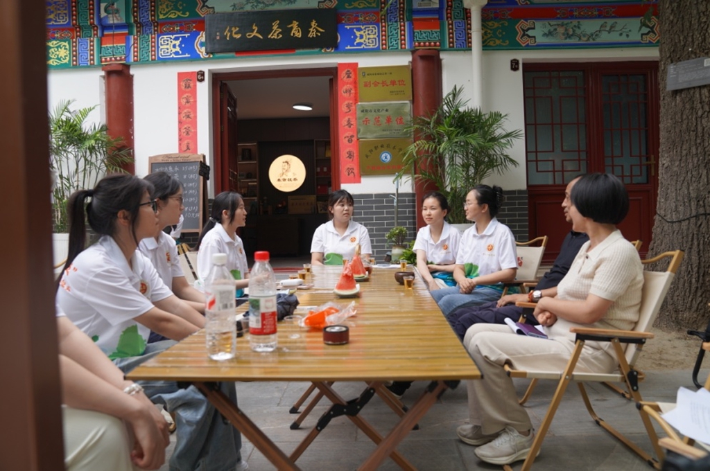 陕财职院茯韵乡传非遗活化实践团赴陕西秦商茶文化推广有限公司调研学习